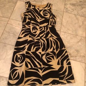 Dramatic Carlisle Silk Print Dress Sz 8